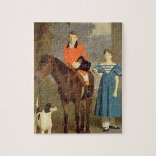 Puzzle John Gubbins Newton et sa soeur Mary, 1832-33 (
