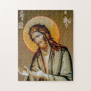 Puzzle John l'icône chrétienne orthodoxe baptiste