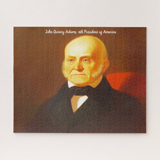 Puzzle John Quincy Adams 6e président de l'Amérique. (Horizontal)