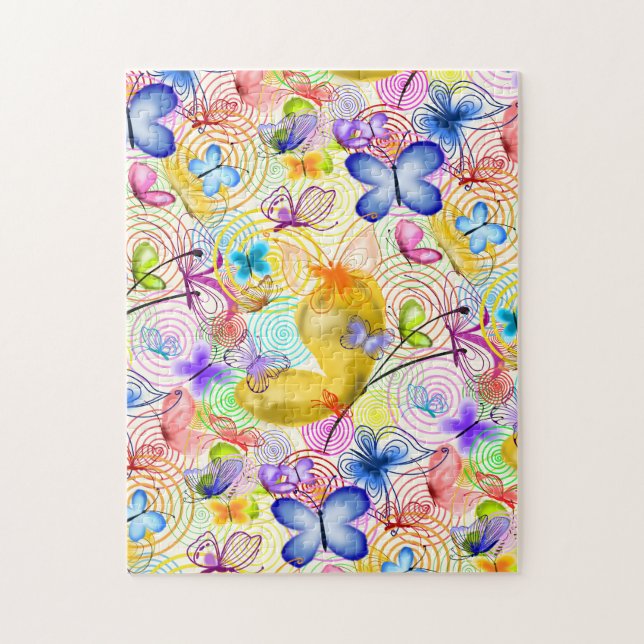 Puzzle Joie - Papillons - Printemps - (Vertical)
