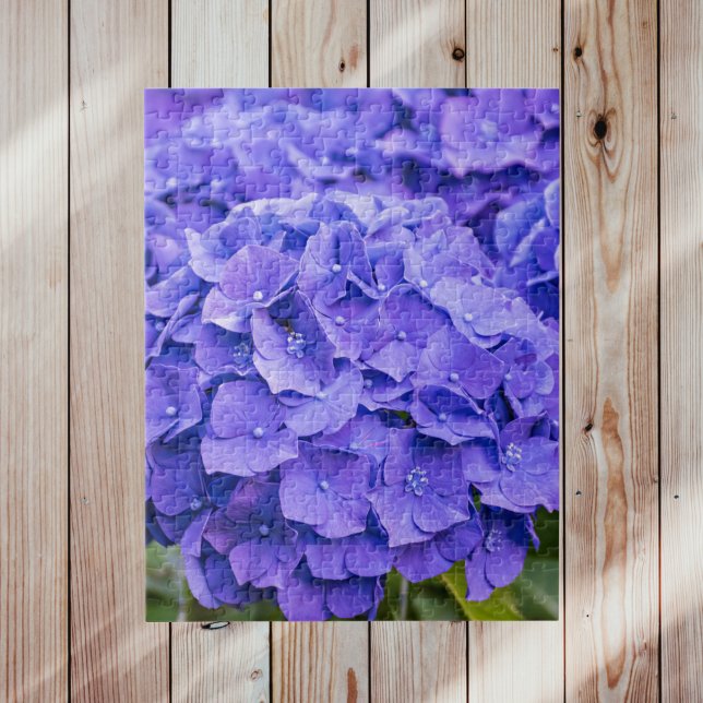 Puzzle Joli bleu violet d'été Hydrangeas (Créateur téléchargé)