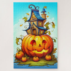 Puzzle Joli Citrouille d'Halloween