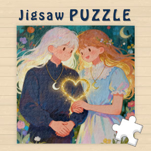 Puzzle Joli Couple d'Âmes Sœurs Amour jeune Homme et Fem