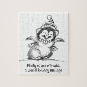 Puzzle Joli manchot de Noël, joyeux bébé oiseau