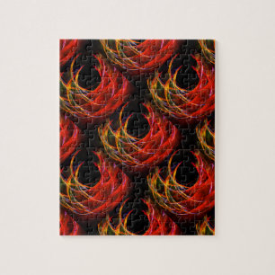 Puzzle Joli motif d'art abstrait bohème moderne élégant #