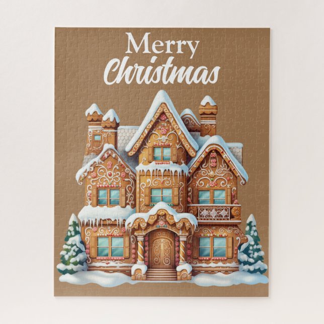Puzzle Joli Noël Gingerbread Maison (Vertical)