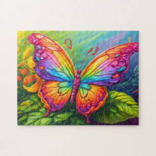 Puzzle Joli Papillon Artistique Vibrant Art