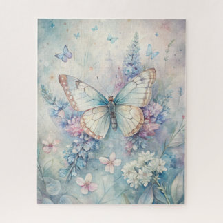 Puzzle Joli papillon sur les fleurs