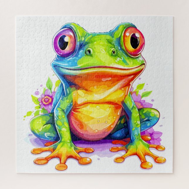 Puzzle Joli Petit Froggie Coloré (Vertical)