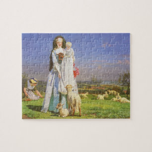 Puzzle Jolie Baa Lambs par Ford Madox Brown