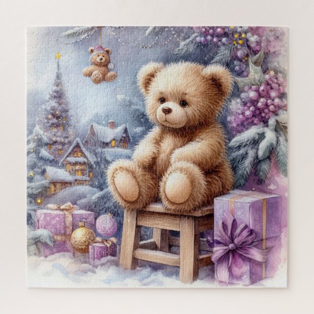 Puzzle Jolie Ours En Teddy Noël (Vertical)