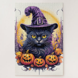 Puzzle Jolie Sorcière de chat Little Kitty
