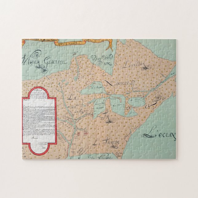 PUZZLE JOLLIET : L'AMÉRIQUE DU NORD 1674 (Horizontal)