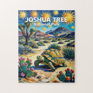 Puzzle Joshua Tree Faune Tortue Coloré Van Gogh