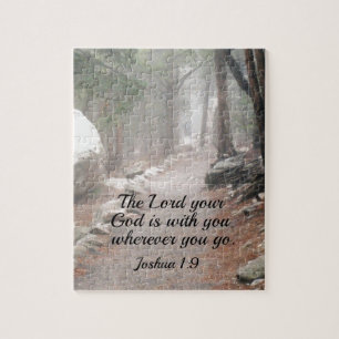Puzzle Josué 1:9 L'Éternel, ton Dieu, est avec toi...