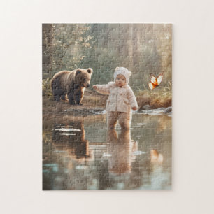 Puzzle Jouer avec mon ours en peluche