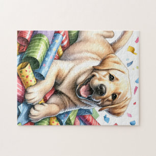 Puzzle Jouer Jaune Labrador Retriever Chien Chien Chien C