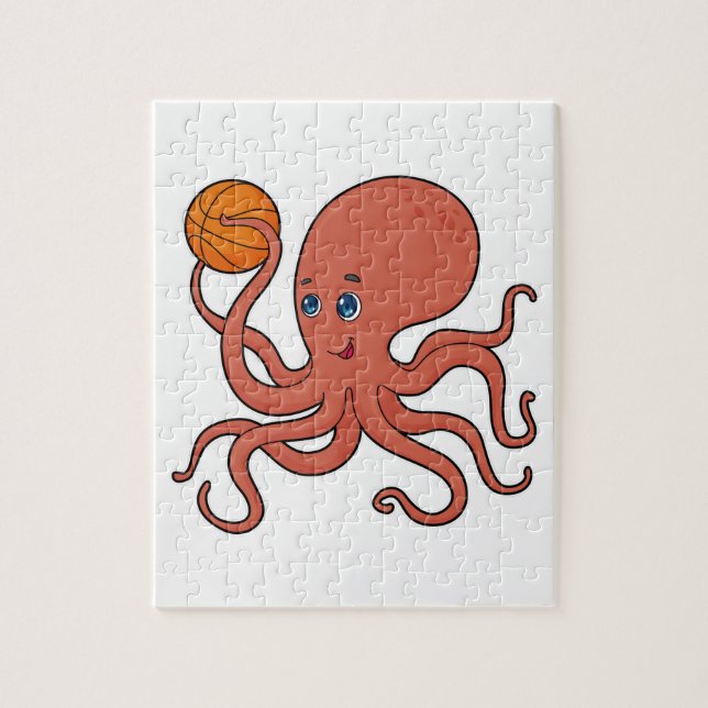 Puzzle Joueur de basket-ball Octopus (Vertical)