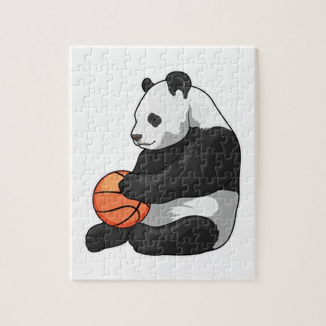 Puzzle Joueur de basket-ball Panda (Vertical)