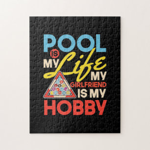 Puzzle Joueur de billard Billard de piscine est ma vie