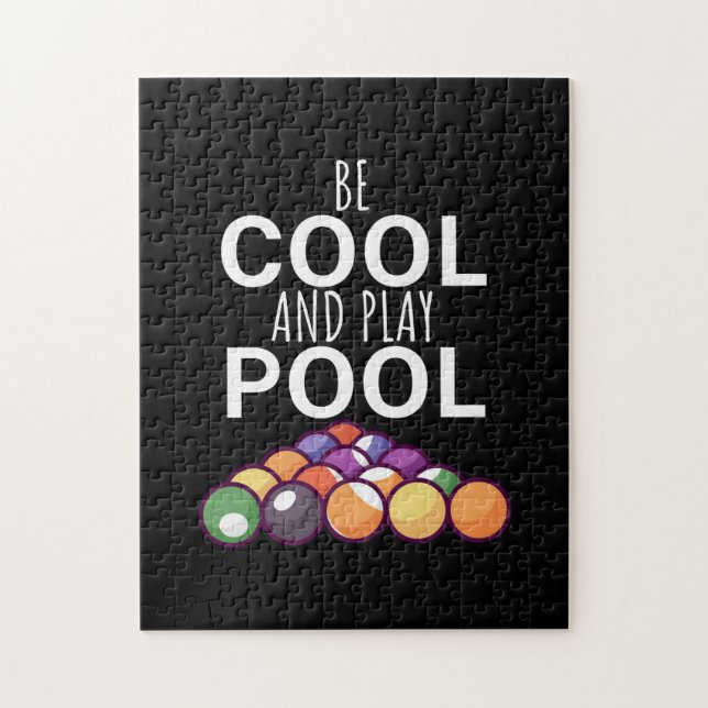 Puzzle Joueur de billard | Être Cool Et Jouer Billard Poo (Vertical)