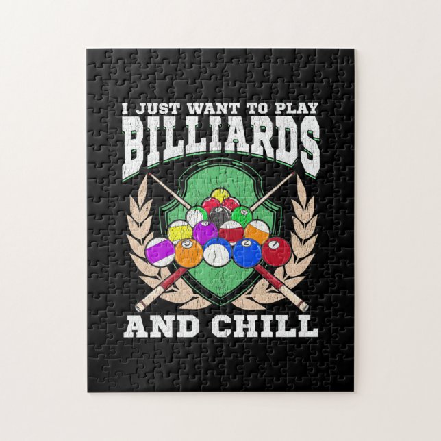 Puzzle Joueur de billard | Jouer Billard Et Chaleur (Vertical)
