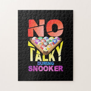 Puzzle Joueur de billard   Pas De Talky Pendant Snooker