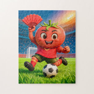 Puzzle Joueur de football espagnol à base de tomate sur u