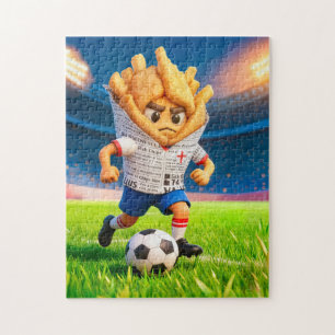 Puzzle Joueur de football fish and chips