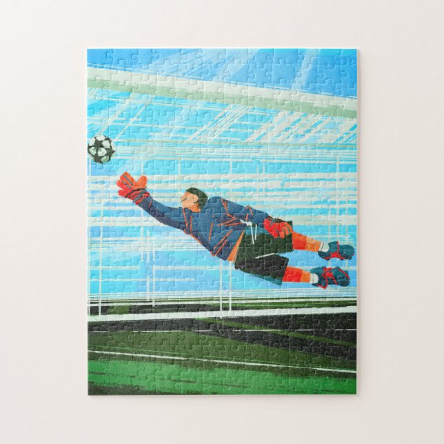 Puzzle Joueur de football gardien de but gardien de but d (Vertical)