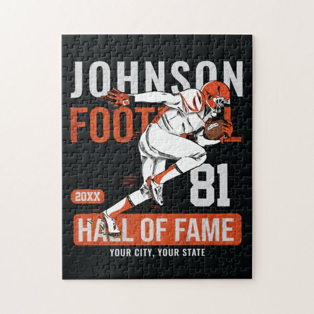 Puzzle JOUEUR DE Football Personnalisé Équipe NUMBER Spor (Vertical)