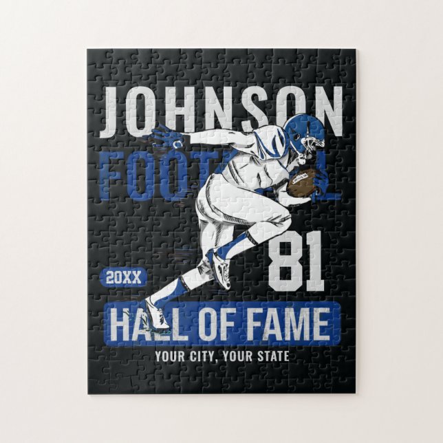 Puzzle JOUEUR DE Football Personnalisé Équipe NUMBER Spor (Vertical)