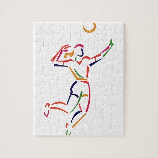 Puzzle Joueur de volleyball féminin (Vertical)