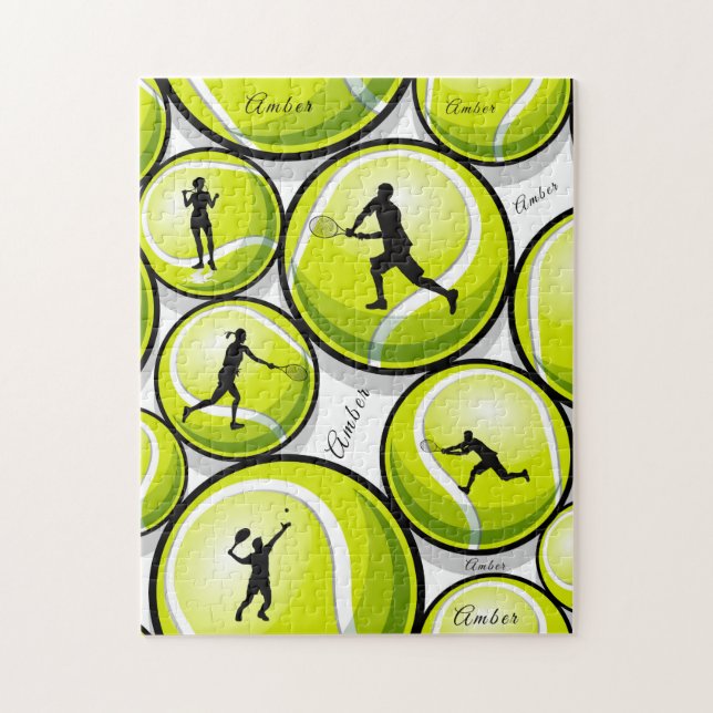 Puzzle Joueurs de tennis et nom de balle Motif Classic Sp (Vertical)