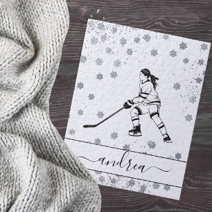 Puzzle Joueuse de l'équipe de hockey sur glace Nom de la 