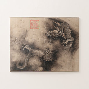 Puzzle Jour de l'an chinois Peinture Dragon anniversaire 