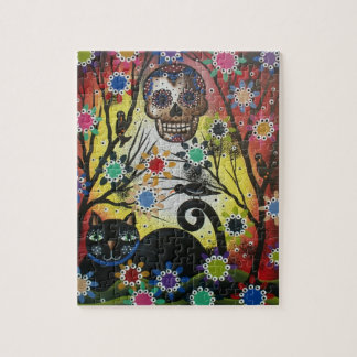 Puzzle Jour de Lori Everett_ des morts, chat, crâne,