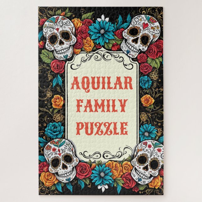 Puzzle Jour des Morts des crânes de sucre | Dia De Los Mu (Vertical)