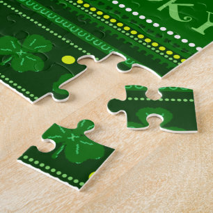 Puzzle Jour vert de St Patricks du shamrock  