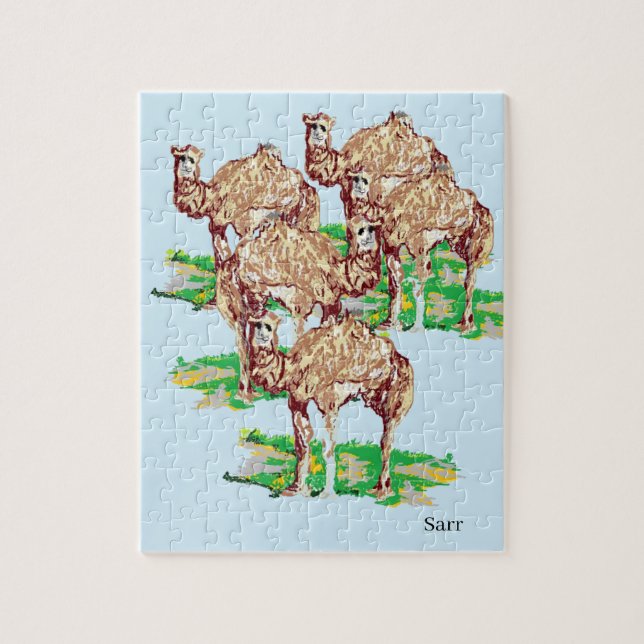 Puzzle : Journée avec des chameaux (Vertical)