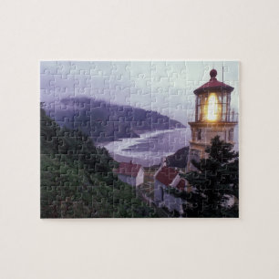 Puzzle Journée brumeuse sur la côte de l'Oregon à l'Hecet