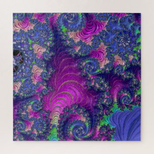Puzzle Joyau de Boho Trippy coloré Tone arc-en-ciel Fract