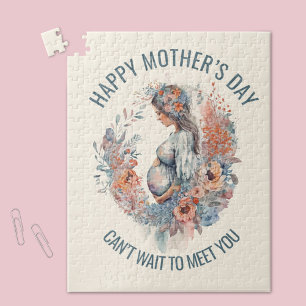 Puzzle Joyeuse Fête des Mères Maman à être florale aquare