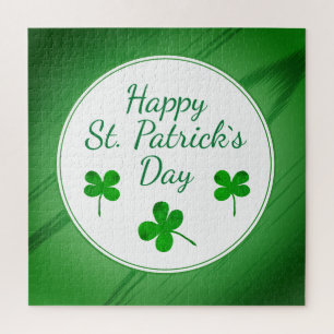 Puzzle Joyeuse Saint-Patrick Trèfle vert irlandais