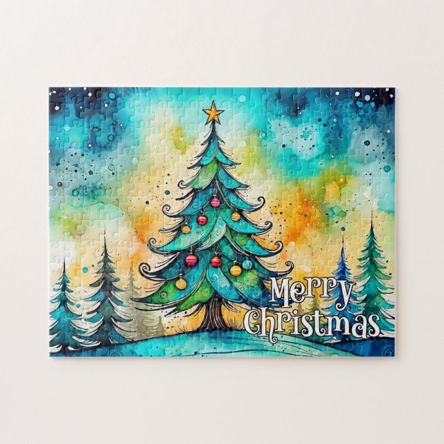 Puzzle Joyeuses fêtes | Joyeux Noël, tous (Horizontal)