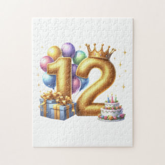 Puzzle Joyeux 12e Anniversaire