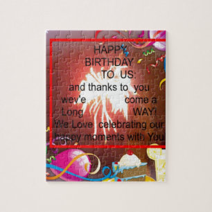 Puzzle Joyeux Anniversaire à Nous Impression d'Art