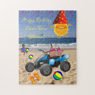Puzzle Joyeux Anniversaire Beach Bum Cake African Boy San