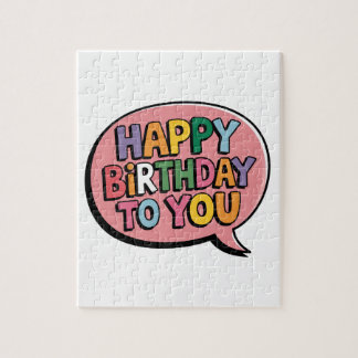 Puzzle Joyeux Anniversaire Bulle