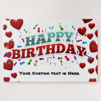 Puzzle Joyeux anniversaire personnalisé